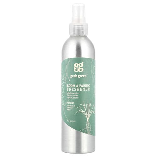 Grab Green, Kamer- en textielverfrisser, Vetiver, 7 oz (207 ml)