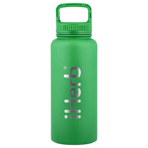 iHerb Goods, iHerb® Bohtal geïsoleerde sportfles, groen, 32 oz (960 ml)