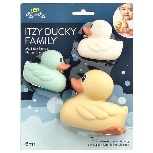 itzy ritzy, Itzy Ritzy Ducky Family™ badspeeltje, 6+ maanden, 3 stuks
