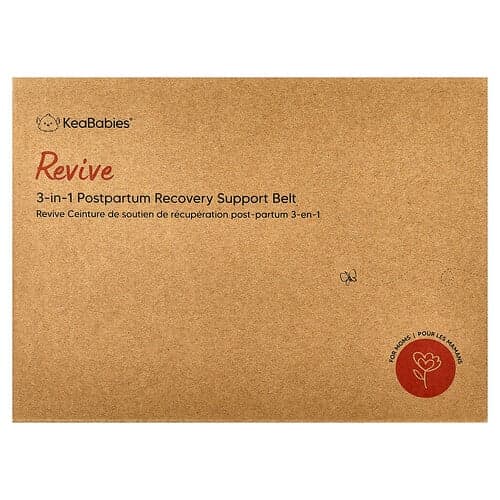 KeaBabies, Revive, 3-in-1 postpartum herstelondersteuningsgordel, M/L, klassiek ivoor, 1 set