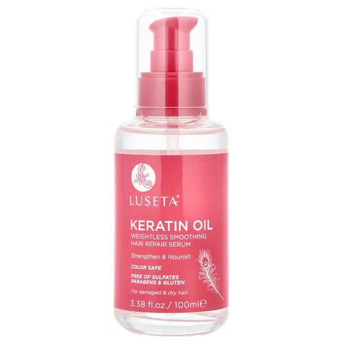 Luseta Beauty, Keratineolie, gewichtloos gladmakend haarherstelserum, 100 ml