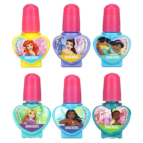 Lip Smacker, Disney Princess, nagellakcollectie, 6-pack, elk 5,7 ml