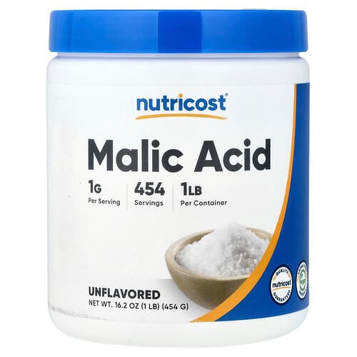 Nutricost, Appelzuur, niet-gearomatiseerd, 16 oz (454 g)