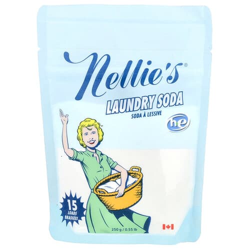 Nellie's, Waspoeder, 15 wasbeurten, 0,55 lb (250 g)