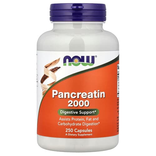 NOW Foods, Pancreatine 2000, 250 capsules
