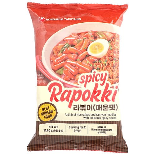 Nongshim, Pittige Rapokki, 414 g