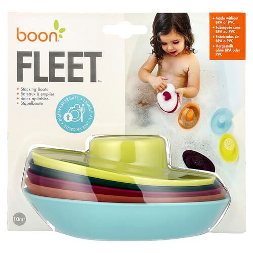 Boon, Fleet™, stapelbare boten, 10 maanden+, 5 stuks