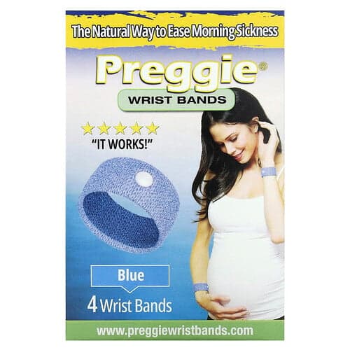 Preggie, Polsbandjes, blauw, 4 polsbandjes