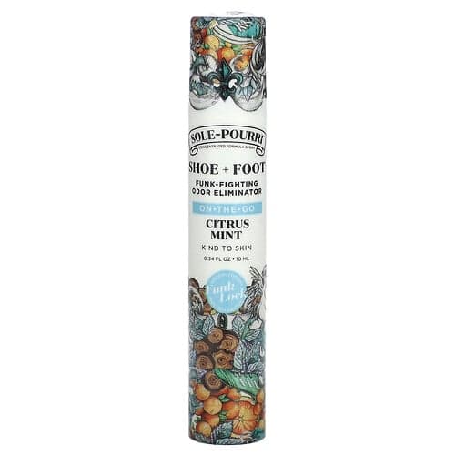 Poo-Pourri, Sole-Pourri™ schoen- en voetschimmelbestrijdende geurverwijderaar, citrus mint, 10 ml