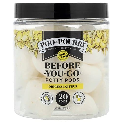 Poo-Pourri, Before-You-Go® Potty Pods, Original Citrus, 20 Pods, 230 g