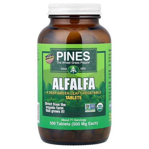 Pines International, Luzerne, 500 mg, 500 tabletten