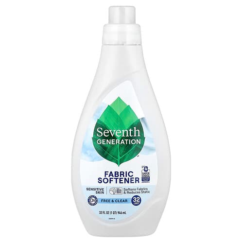 Seventh Generation, Wasverzachter, Free & Clear, 32 fl oz (946 ml)