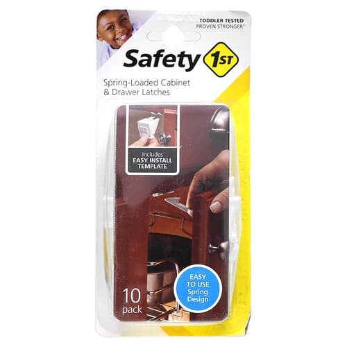 Safety 1st, Veerbelaste Kast & Lade Sluitingen, 10 Pack