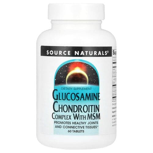 Source Naturals, Glucosamine Chondroïtine Complex met MSM, 60 Tabletten