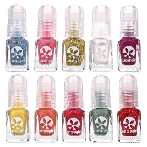 SuncoatGirl, Nagellak op waterbasis, Merry Mini Mani Kit, 12-delige set