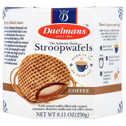 Daelmans, Stroopwafels, Koffie, 8 Wafels, 230 g