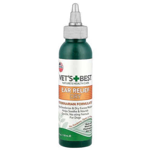 Vet's Best, Oorverzorging droog, voor honden, 118 ml (4 fl oz)