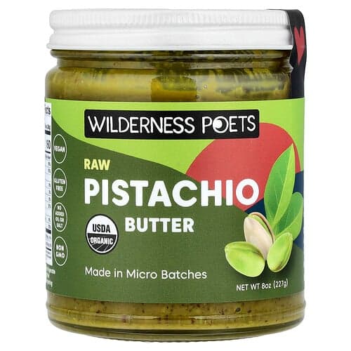 Wilderness Poets, Biologische rauwe pistacheboter, 227 g