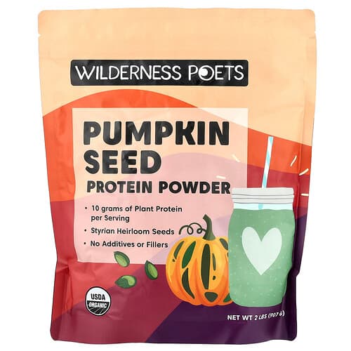 Wilderness Poets, Biologisch pompoenpitproteïnepoeder, 2 lbs (907 g)