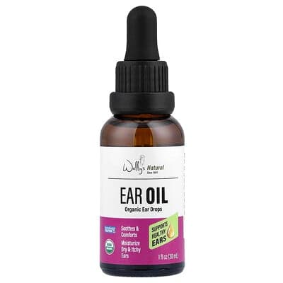 Wally's Natural, Biologische ooroliedruppels, 1 fl oz (30 ml)