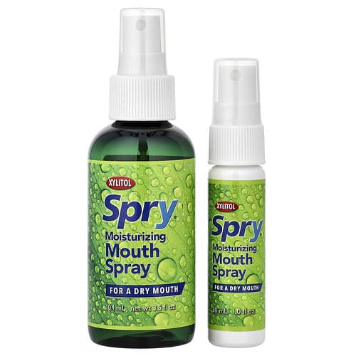 Xlear, Spry, hydraterende mondspray, 2 stuks, 134 ml