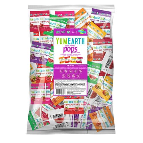 YumEarth, Biologische Pops, Vitamine C, Diversen, 3,5 lbs (1.588 g)