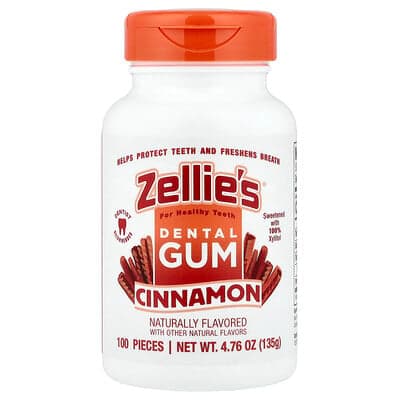 Zellie's, Tandkauwgom met kaneelsmaak, 100 stuks
