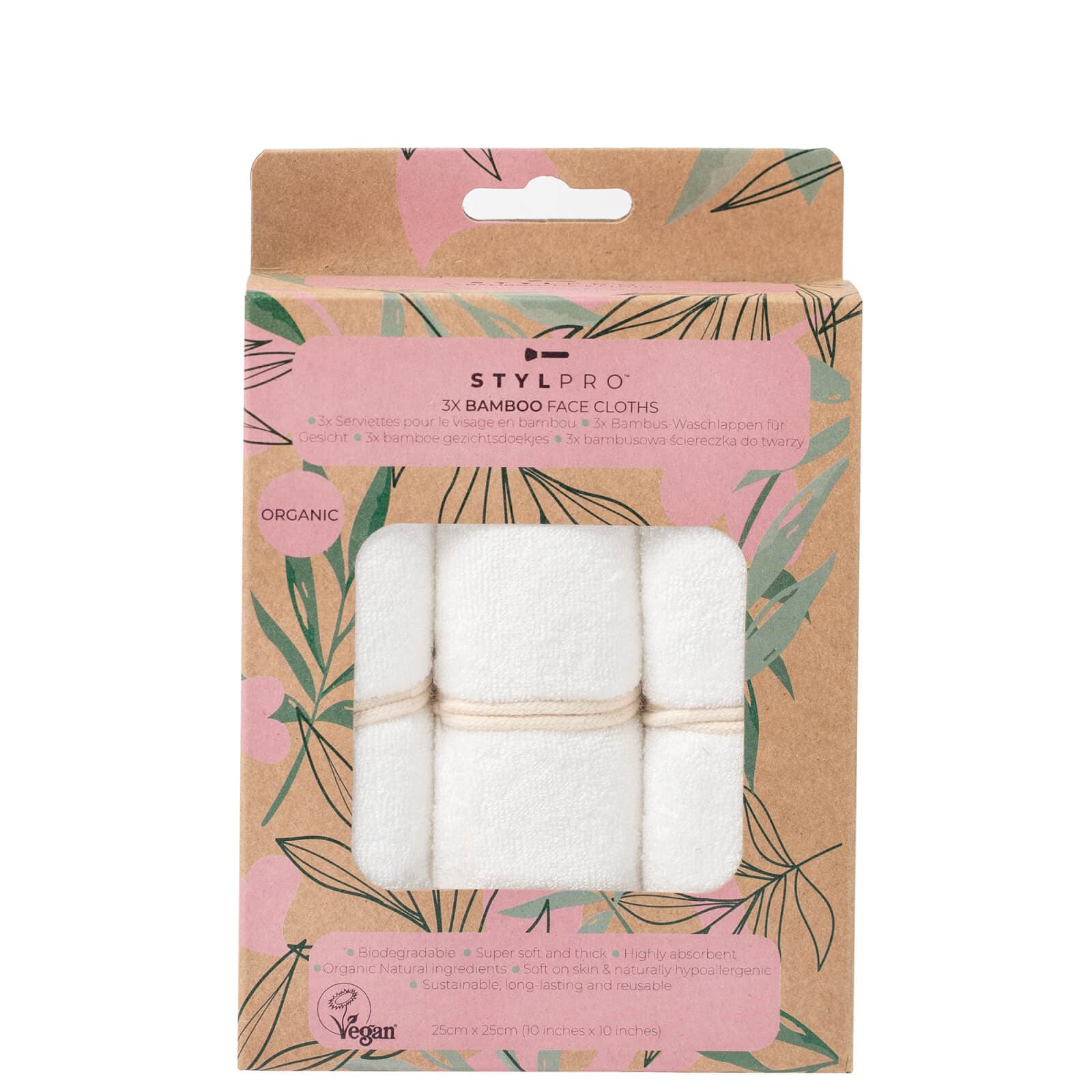 StylPro Gezichtsdoekjes met Bamboe Set van 3