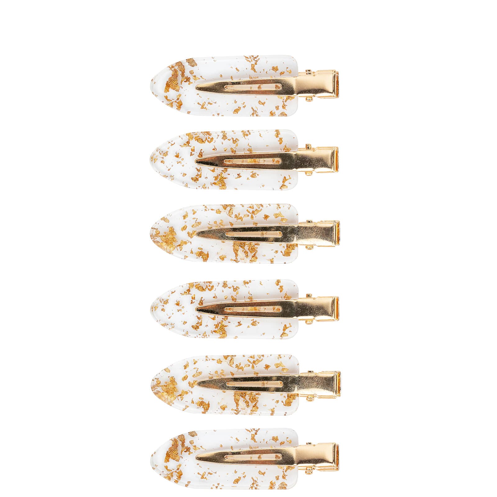 brushworks Gold Flake No Crease Haarclipjes