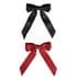brushworks Satin Hair Bow Duo – Red and Black view 2