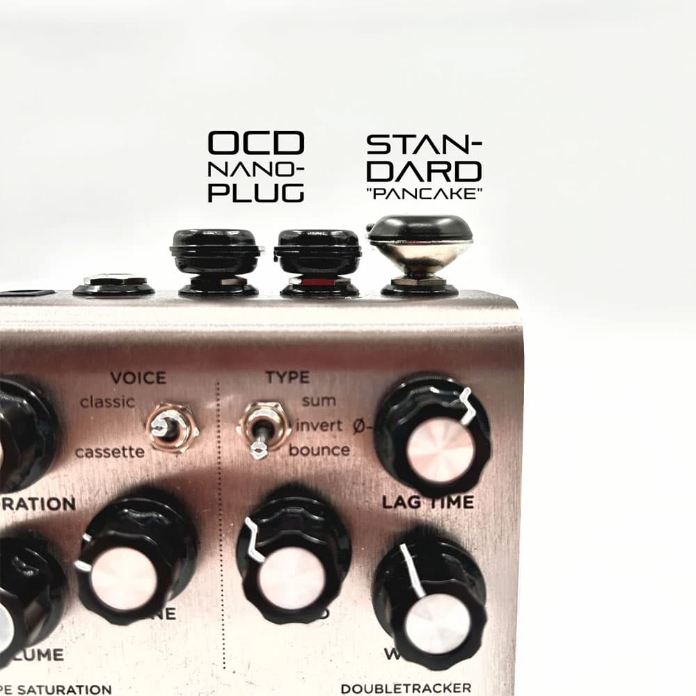 OCD Nano Plugs Haakse 6.3mm Jack Mono - Per Stuk