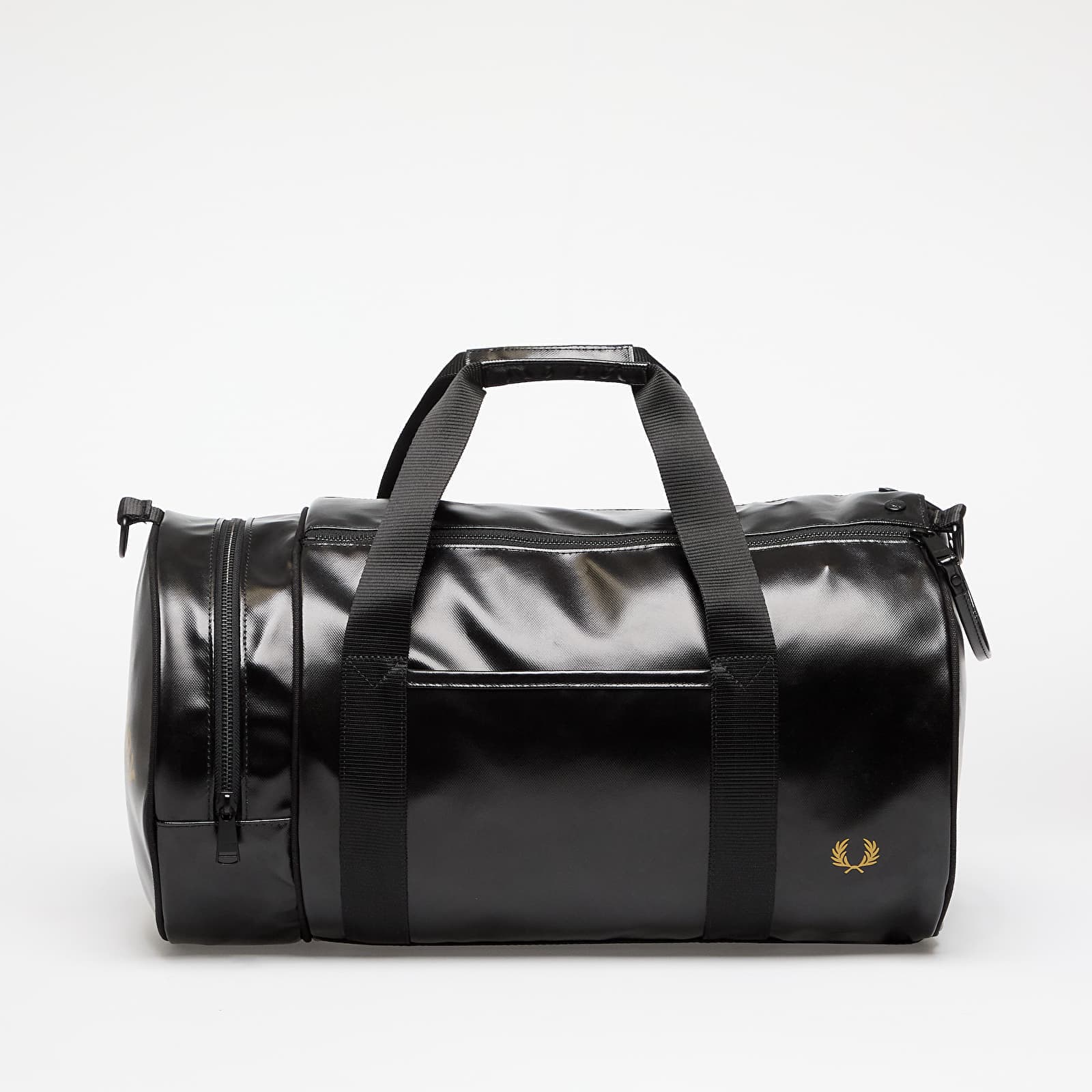 FRED PERRY Tonal Classic Barrel Bag Black/ Gold Universal