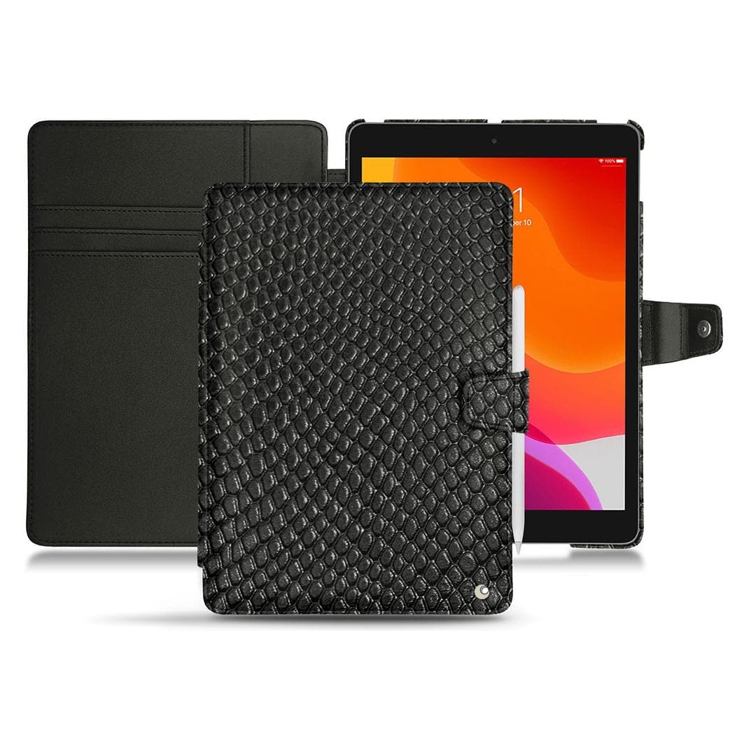 Noreve Leren Portemonnee (Apple iPad 2019 (7e generatie), Apple iPad 2020 (8e generatie), Apple iPad 2021 (9e generatie)), Tablethoes, Zwart