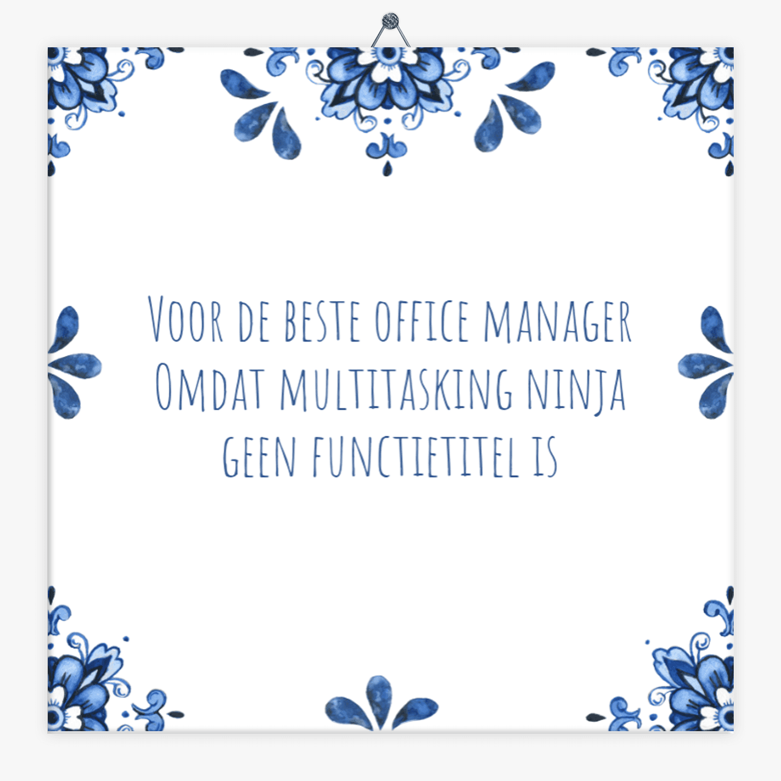 Tegeltje voor de beste office manager