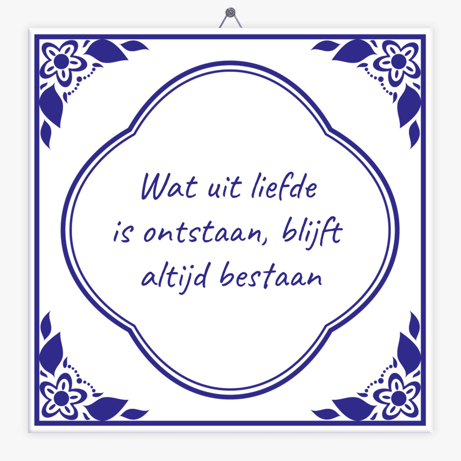 Tegeltje uit liefde ontstaan
