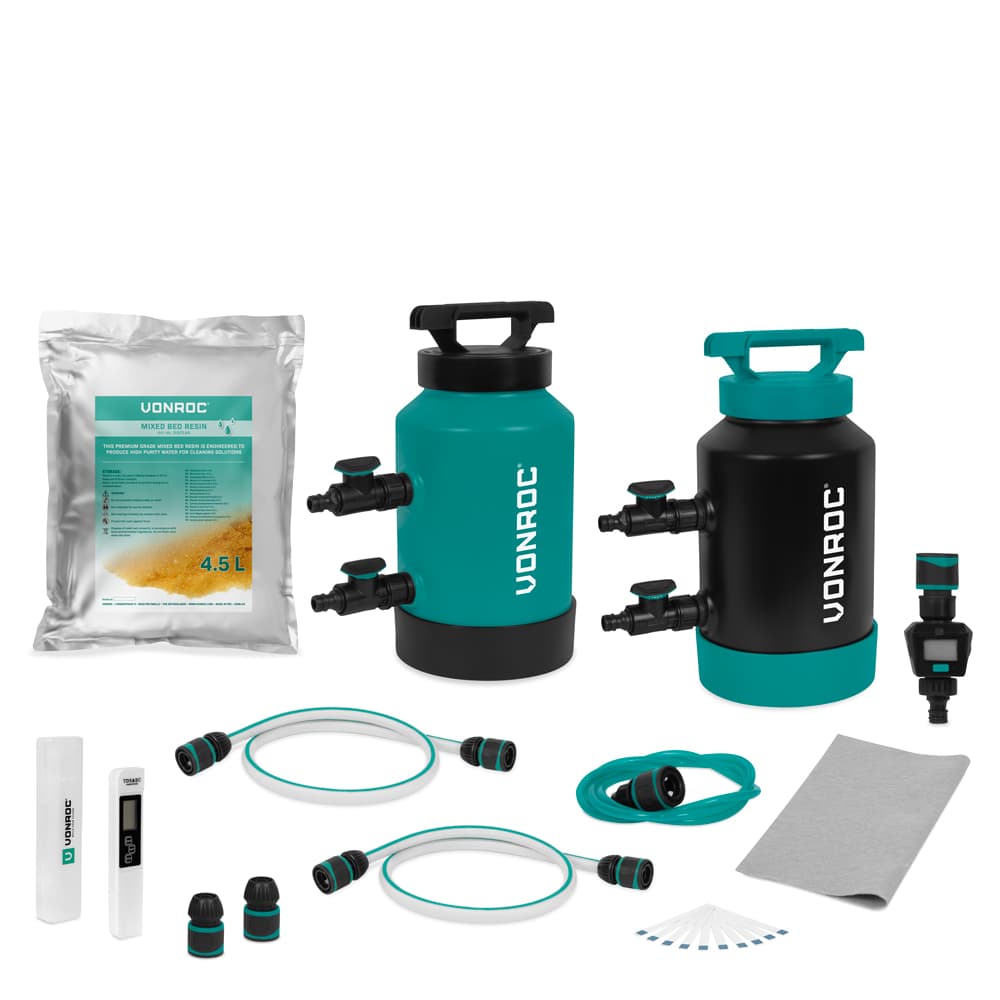 Autowas Combiset – Waterontharder & DI-Puurwaterfilter | Complete Set