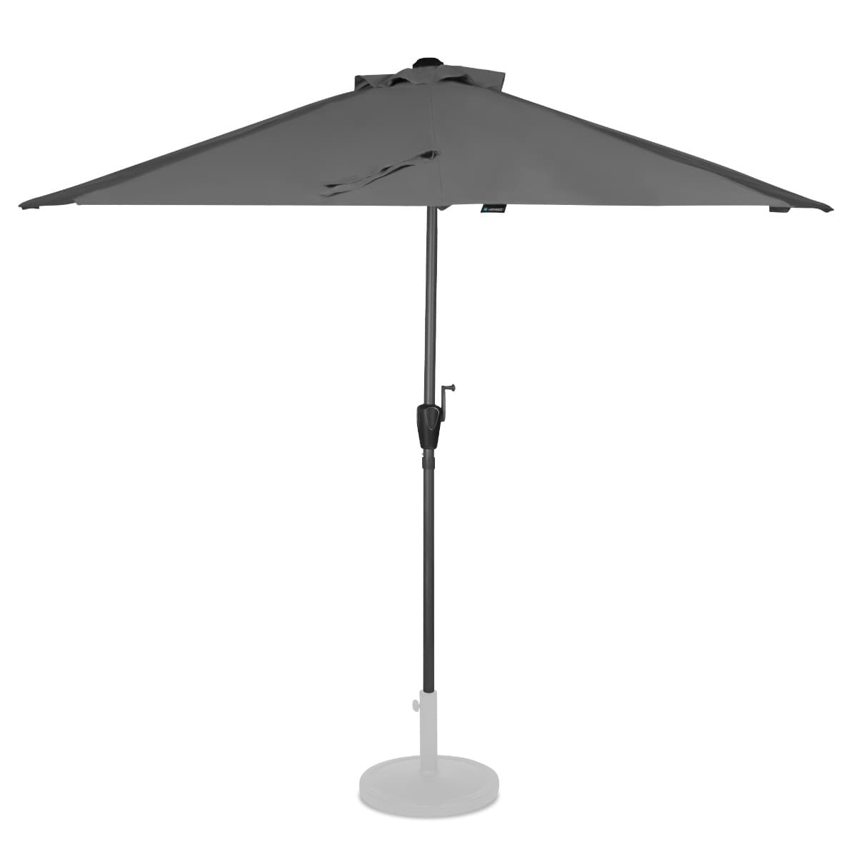 Parasol Magione – Premium balkon parasol - Halfrond 270x135cm | Grijs