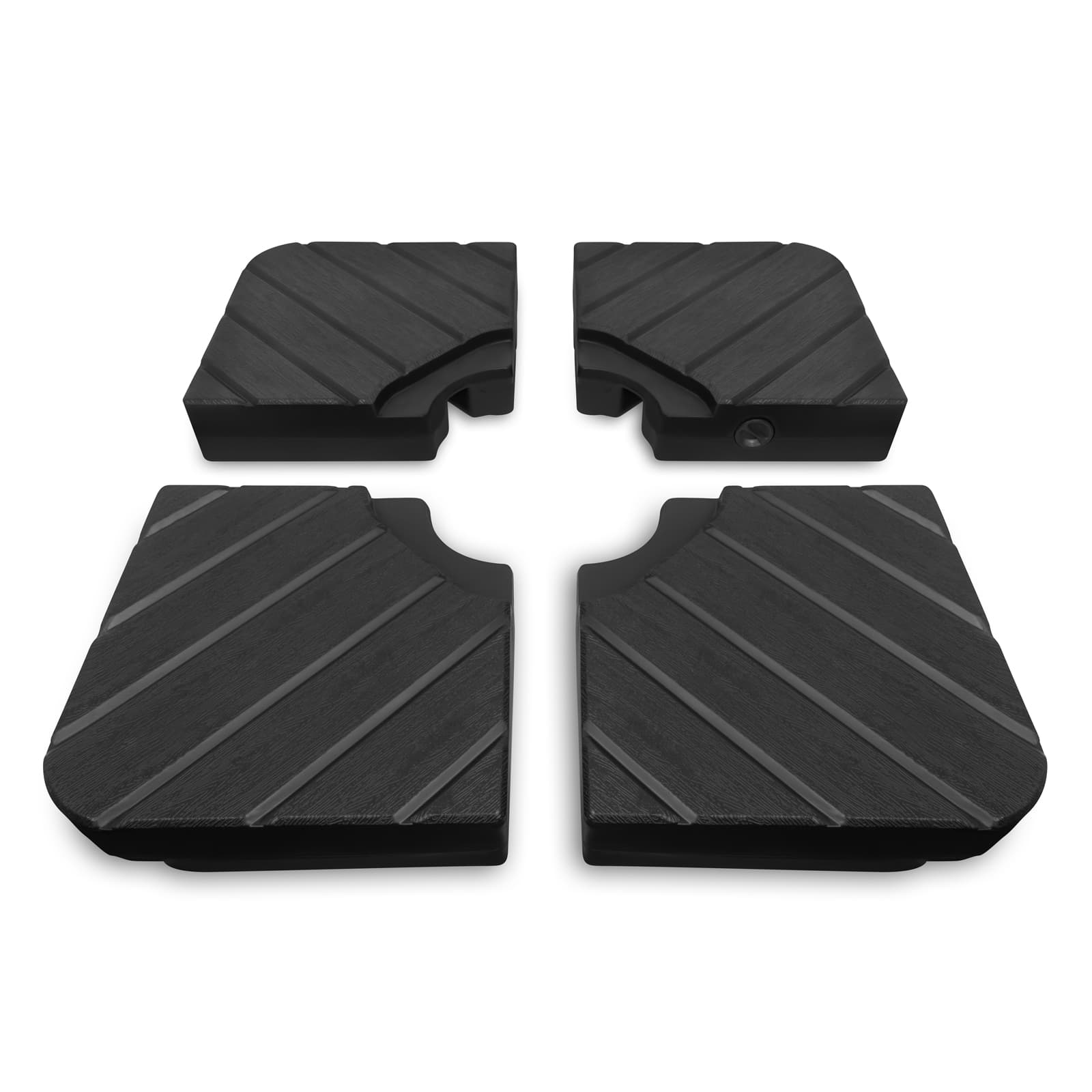 Parasoltegels voor zweefparasol - 40x40 cm -  vulbaar | 4 stuks