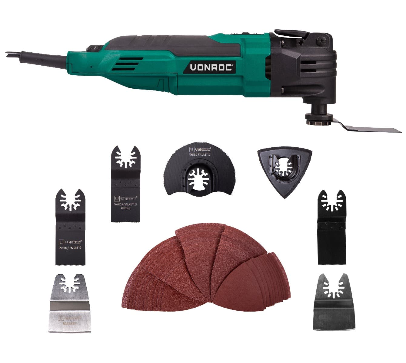 Oscillerende multitool 300W | Incl. 60 accessoires en opbergtas