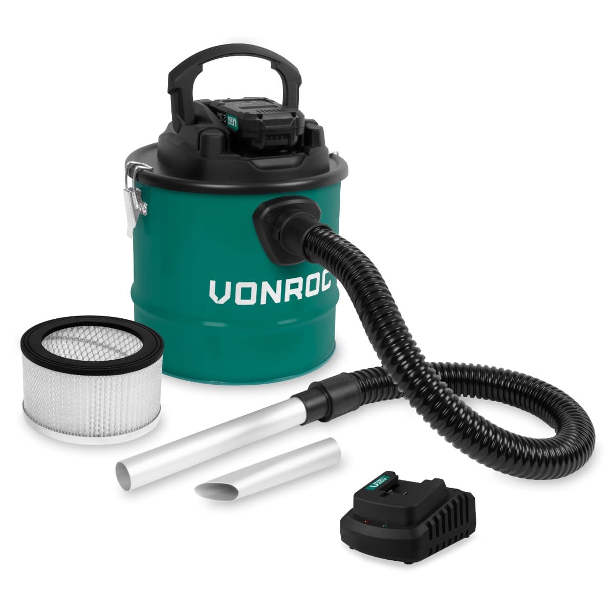 Accu aszuiger 20V – 2.0Ah  – 12L reservoir | Incl. accu en snellader