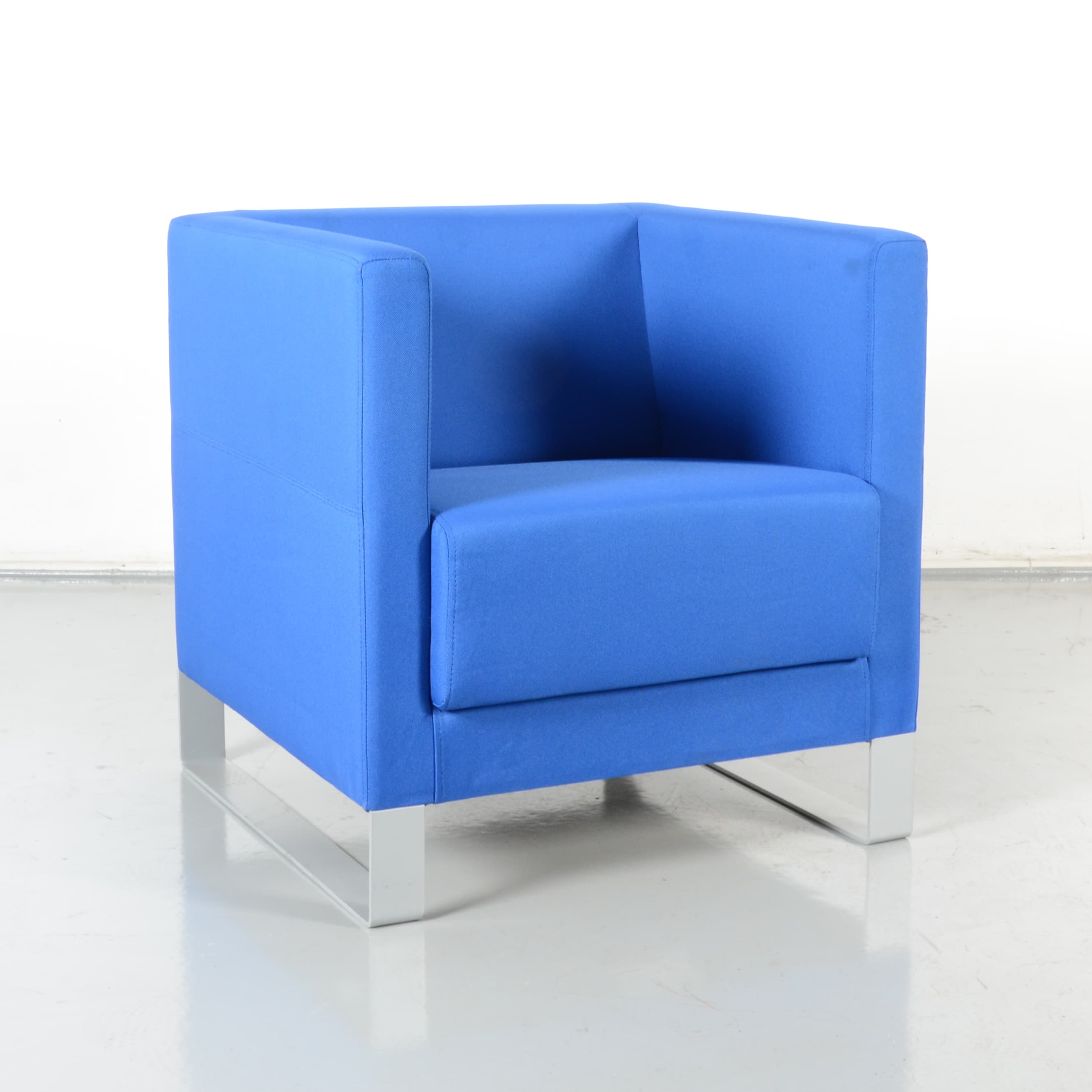 Profim Colorado design fauteuil, blauw, ringpoot |