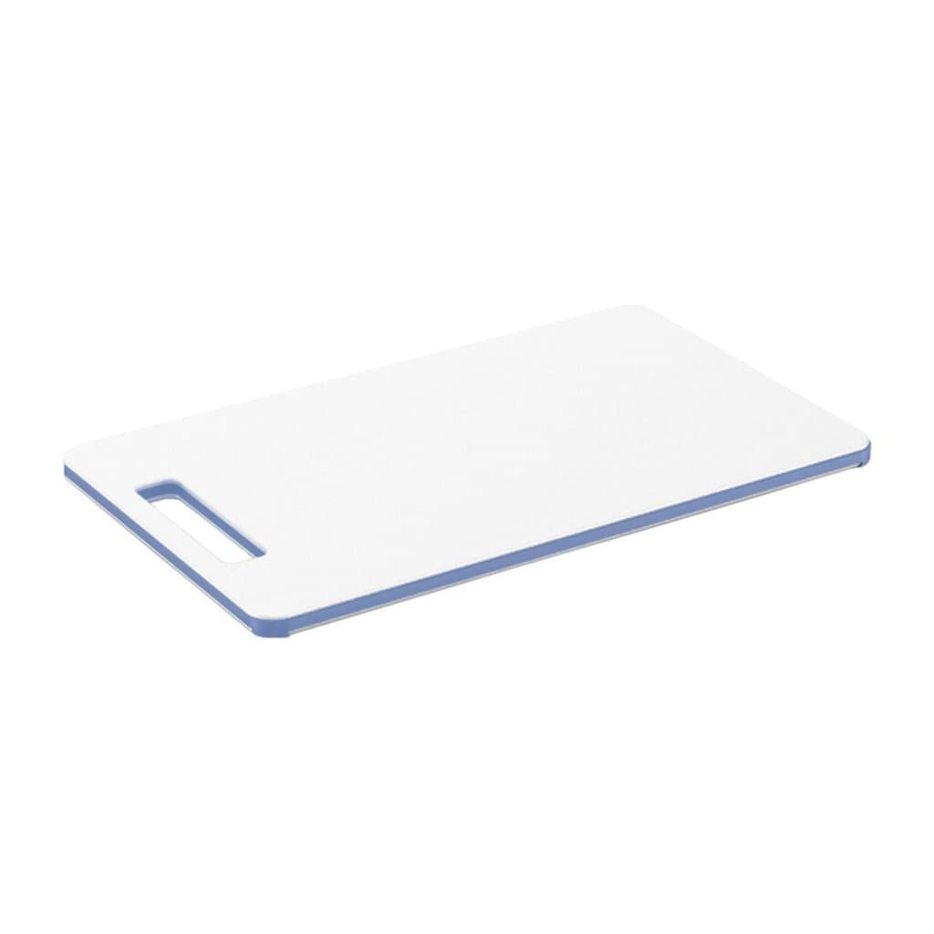 Rotho caruba snijplank 25x15x0.9 cm wit/horizon blauw