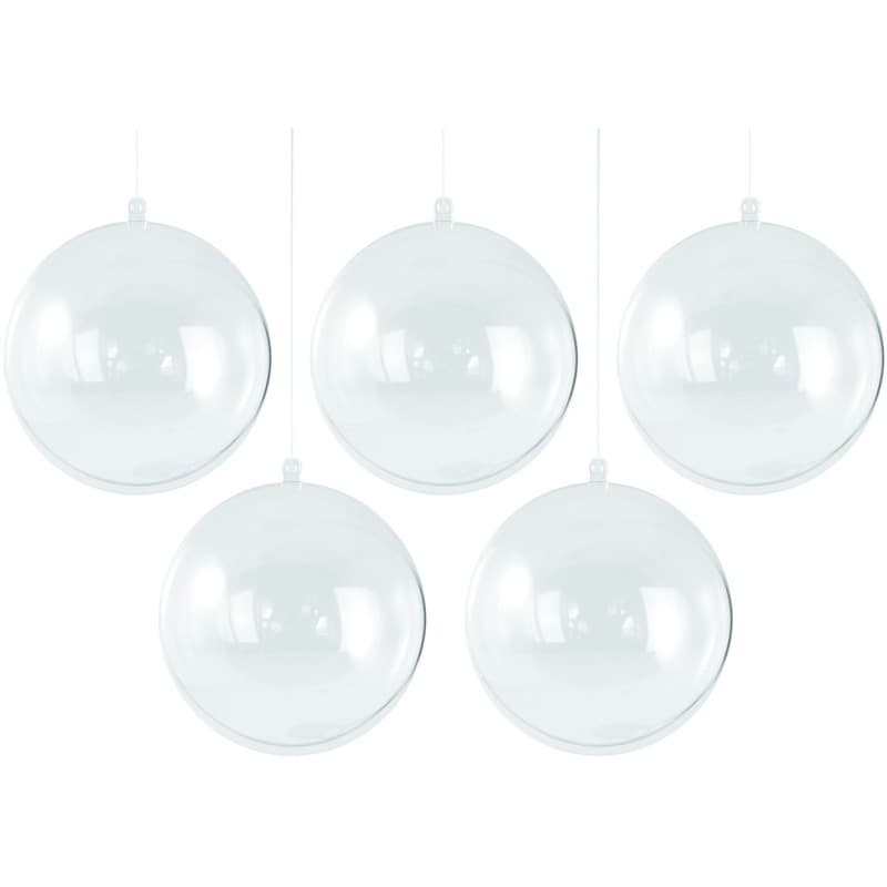 25x Kerstballen om te vullen 12 cm