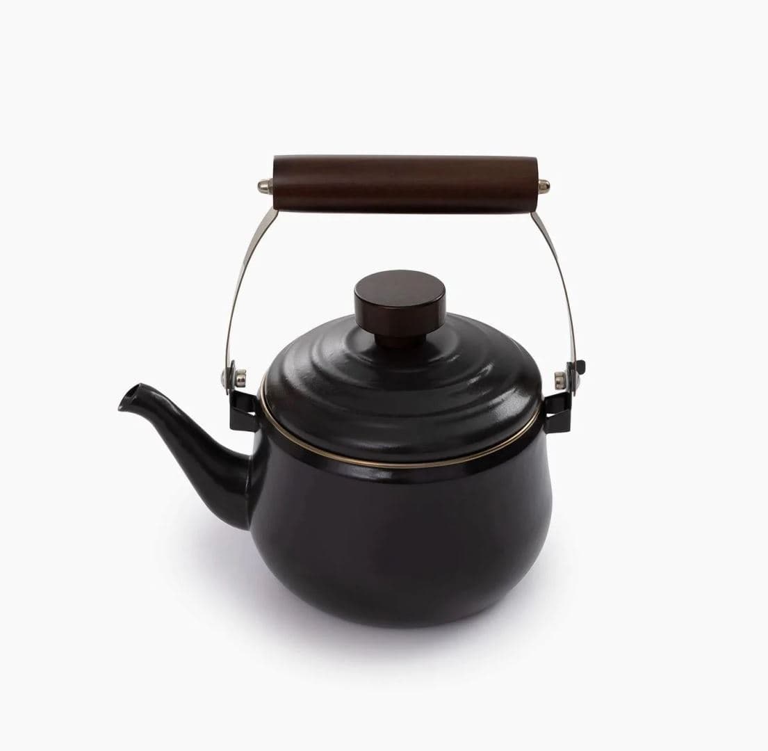 Teapot/Enamel Charcoal Servies Charcoal