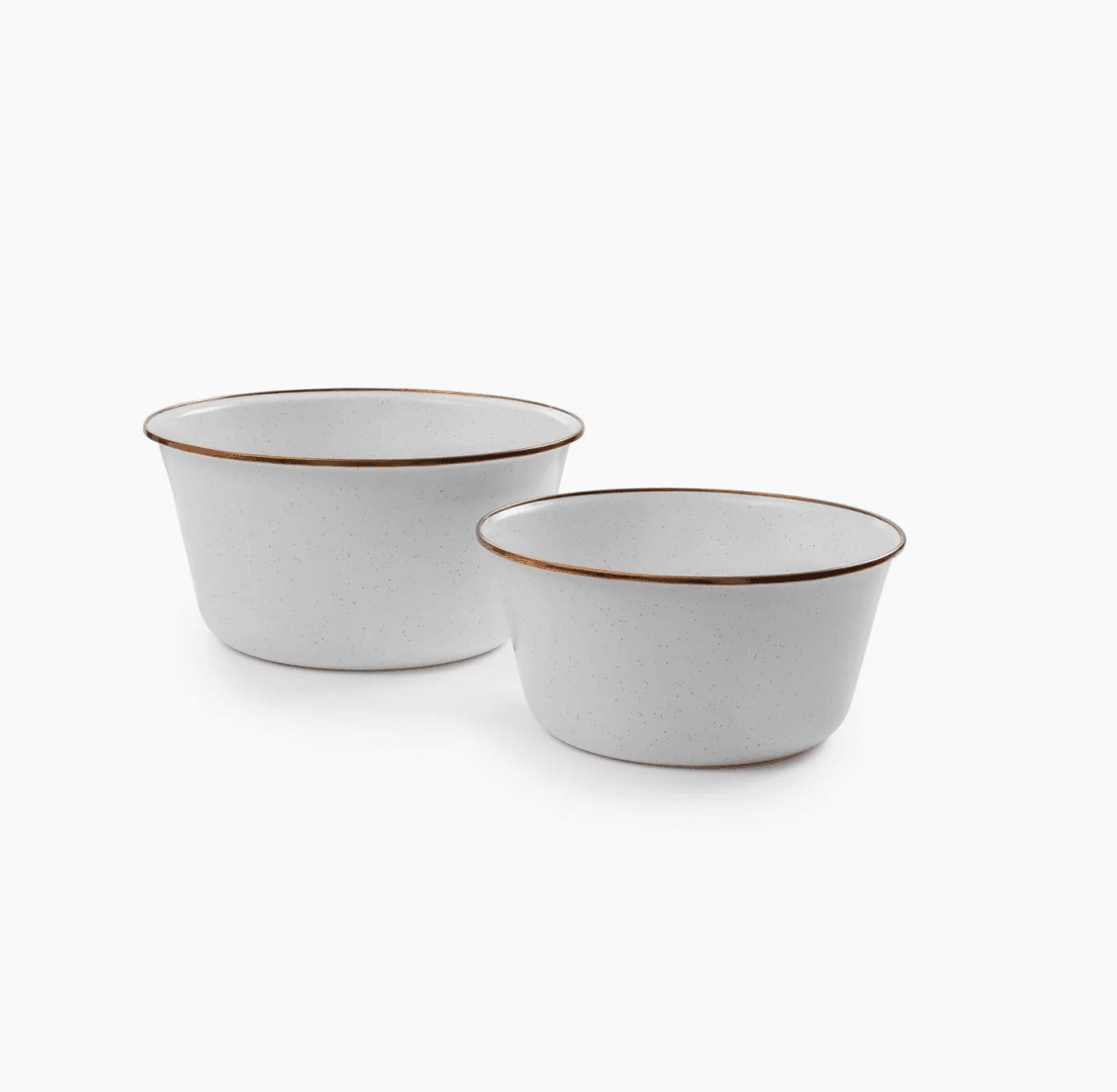 Mixing Enamel/Set 2 Pcs Servies Egg Shell
