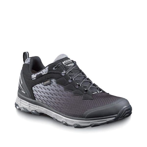 Activo Sport GTX Lage Wandelschoen Heren Schwarz/Silber 11/46
