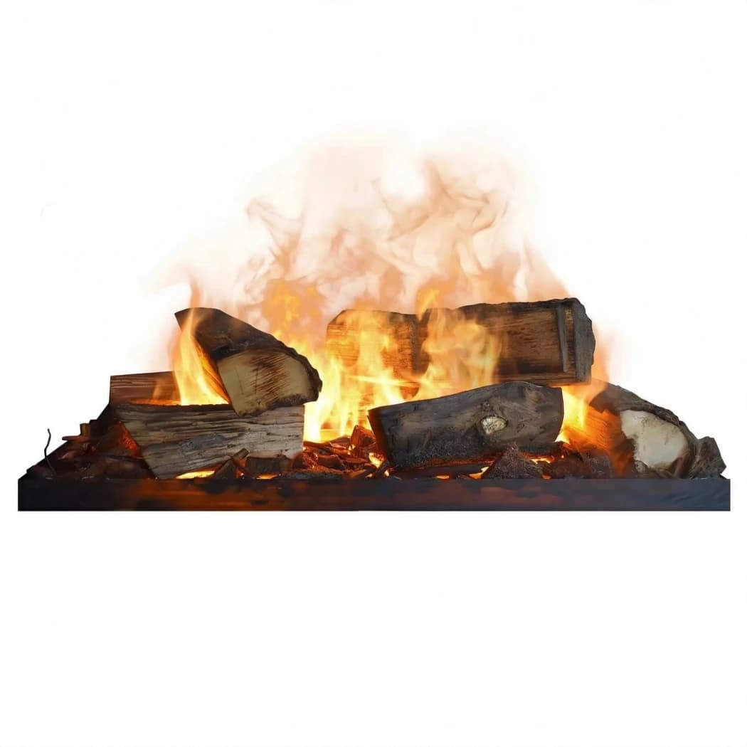 GlowFire Decoratieset voor Dimplex Opti-Myst Cassette 400/600 | Gemaakt van echt hout - Handgemaakt in Duitsland