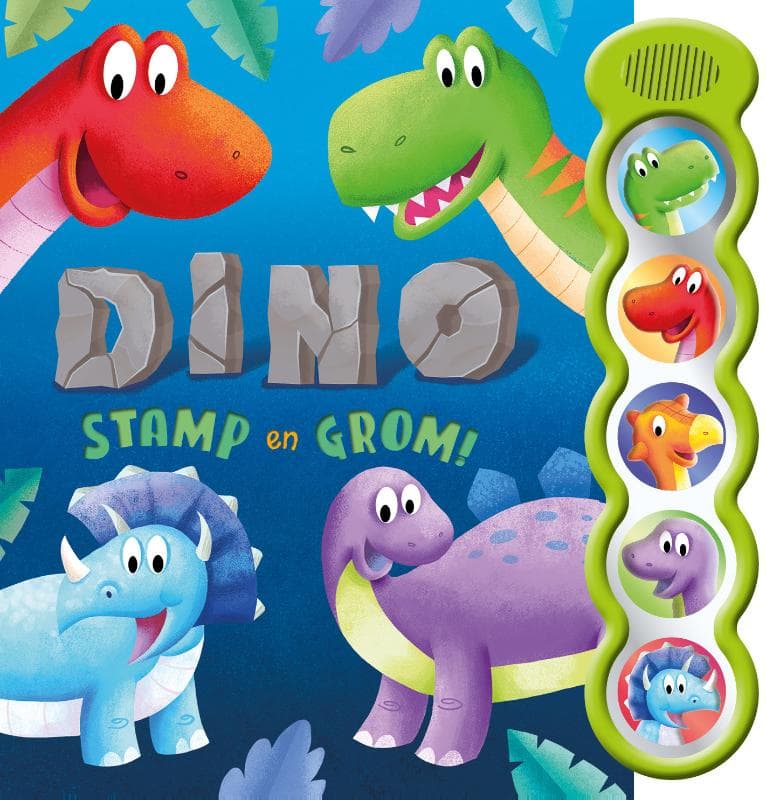 Dino STAMP en GROM! (Kartonboek)