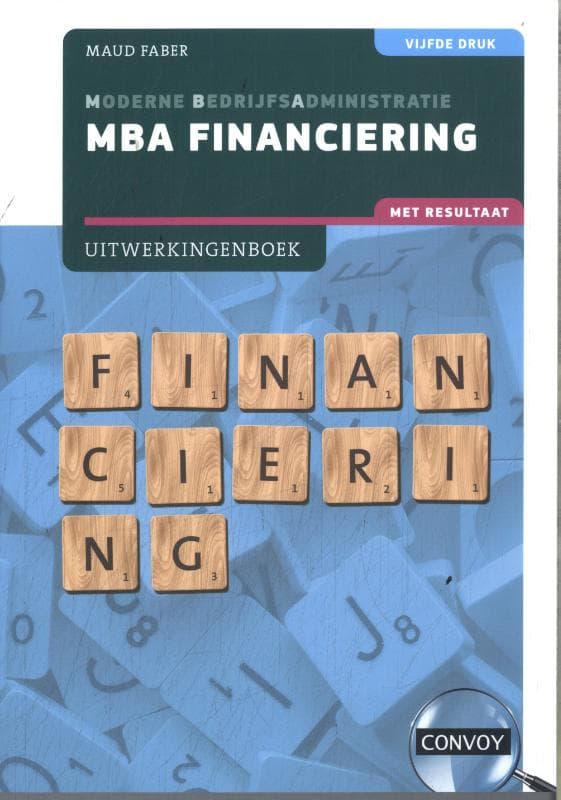 MBA Financiering met resultaat (Paperback)