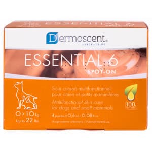 Dermoscent Essential 6 Spot-On hond van 0 tot 10 kg 4 pipetten
